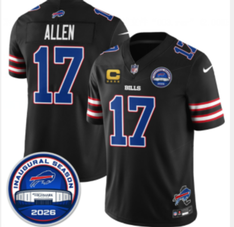 Men 2026 Buffalo Bills #17 Allen black Nike Limited NFL Jersey 091201